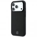 Set 2-in-1 Mercedes, Husa Mercedes Grill Pattern cu MagSafe + portofel magnetic, compatibil cu iPhone 18 Pro / 17 Pro, Negru 4 - lerato.ro