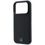 Set 2-in-1 Mercedes, Husa Mercedes Grill Pattern cu MagSafe + portofel magnetic, compatibil cu iPhone 18 Pro / 17 Pro, Negru 8 - lerato.ro