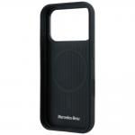 Set 2-in-1 Mercedes, Husa Mercedes Grill Pattern cu MagSafe + portofel magnetic, compatibil cu iPhone 18 Pro / 17 Pro, Negru 9 - lerato.ro