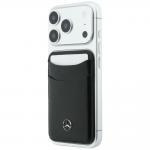 Set 2-in-1 Mercedes, Husa Mercedes Grill Pattern cu MagSafe + portofel magnetic, compatibil cu iPhone 18 Pro Max / 17 Pro Max, Negru 10 - lerato.ro