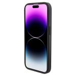 Carcasa Mercedes-Benz Crossed Lines Pattern Leather MagSafe compatibila cu iPhone 15 Pro Black 3 - lerato.ro