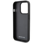 Carcasa Mercedes-Benz AMG Leather Debossed Lines compatibila cu iPhone 15 Pro Black 8 - lerato.ro