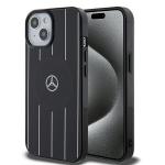 Carcasa Mercedes-Benz Double Layer Crossed Lines MagSafe compatibila cu iPhone 15 Black 6 - lerato.ro
