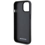 Carcasa Mercedes-Benz AMG Leather Debossed Lines compatibila cu iPhone 15 Black 8 - lerato.ro
