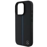 Carcasa Mercedes-Benz Blue Line Leather compatibila cu iPhone 16 Pro Max Black 8 - lerato.ro