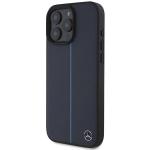 Carcasa Mercedes-Benz Blue Line Leather compatibila cu iPhone 16 Pro Max Navy Blue 7 - lerato.ro