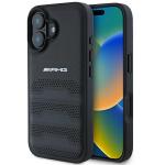 Carcasa Mercedes-Benz AMG Leather Debossed Lines Black Logo compatibila cu iPhone 16 Black 7 - lerato.ro