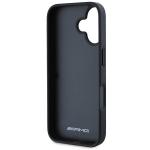Carcasa Mercedes-Benz AMG Leather Debossed Lines Black Logo compatibila cu iPhone 16 Black 4 - lerato.ro
