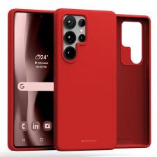 Huse si carcase Samsung Galaxy S25 Ultra, Carcasa Mercury Pure Silicone cu MagSafe compatibila cu Samsung Galaxy S25 Ultra, Red, lerato.ro