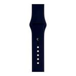 Curea Mercury Silicone compatibila cu Apple Watch 38/40/41mm, Navy Blue 2 - lerato.ro