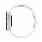 Curea Mercury Silicone compatibila cu Apple Watch 38/40/41mm, Alb 4 - lerato.ro