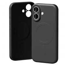 Carcasa Mercury Semi-Silicone cu MagSafe compatibila cu iPhone 17, Negru