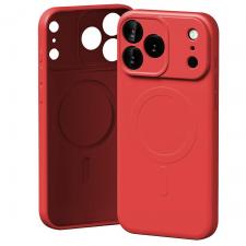 Carcasa Mercury Semi-Silicone cu MagSafe compatibila cu iPhone 17 Pro Max, Rosu