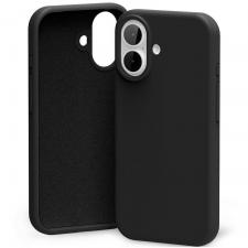 Carcasa Mercury Silicone compatibila cu iPhone 17, Negru