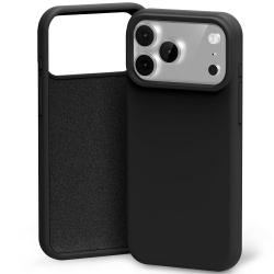 Carcasa Mercury Silicone compatibila cu iPhone 17 Pro, Negru