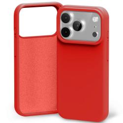 Carcasa Mercury Silicone compatibila cu iPhone 17 Pro, Rosu