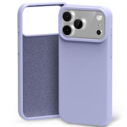 Carcasa Mercury Silicone compatibila cu iPhone 17 Pro Max, Lavender Gray
