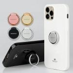 Suport universal pentru telefon Mercury Ring Holder, Adeziv, Rotire 360 grade, Negru / Silver 4 - lerato.ro