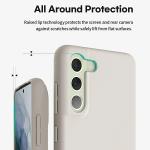 Carcasa Mercury Silicone compatibila cu iPhone 15 / 14 / 13, Bej 6 - lerato.ro