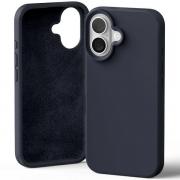 Carcasa Mercury Silicone compatibila cu iPhone 16, Navy Blue