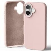 Carcasa Mercury Silicone compatibila cu iPhone 16, Pink Sand