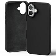 Carcasa Mercury Silicone compatibila cu iPhone 16 Plus, Negru