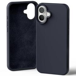 Carcasa Mercury Silicone compatibila cu iPhone 16 Plus, Navy Blue