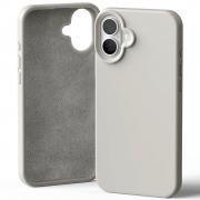 Carcasa Mercury Silicone compatibila cu iPhone 16 Plus, Bej