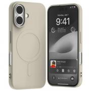 Carcasa Mercury Goospery Semi-Silicone cu MagSafe compatibila cu iPhone 16, Stone