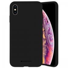 Carcasa Mercury Silicone compatibila cu iPhone 15, Negru