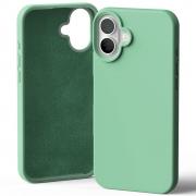 Carcasa Mercury Silicone compatibila cu iPhone 16 Plus, Verde