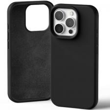 Carcasa Mercury Silicone compatibila cu iPhone 16 Pro, Negru
