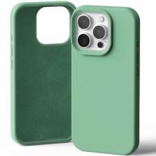 Carcasa Mercury Silicone compatibila cu iPhone 16 Pro, Verde