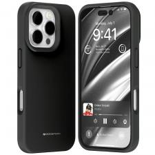 Carcasa Mercury Pure Silicone cu MagSafe compatibila cu iPhone 16 Pro, Negru