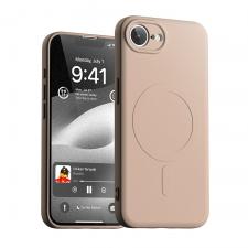 Carcasa Mercury Goospery Semi-Silicone cu MagSafe compatibila cu iPhone 16e, Pink Sand