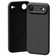 Carcasa Mercury Semi-Silicone cu MagSafe compatibila cu iPhone 17 Air, Negru