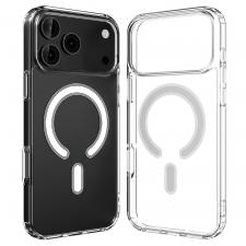 Huse si carcase iPhone 17 Pro Max, Carcasa Mercury Jelhard cu MagSafe compatibila cu iPhone 17 Pro Max, Transparent, lerato.ro