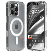 Carcasa Mercury Jelhard cu MagSafe compatibila cu iPhone 16 Pro, Transparent