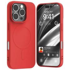 Carcasa Mercury Goospery Semi-Silicone cu MagSafe compatibila cu iPhone 16 Pro, Rosu