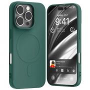 Carcasa Mercury Goospery Semi-Silicone cu MagSafe compatibila cu iPhone 16 Pro, Verde