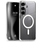 Carcasa Mercury Jelhard cu MagSafe compatibila cu Samsung Galaxy S24 FE, Transparent 2 - lerato.ro