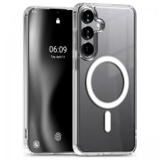 Carcasa Mercury Jelhard cu MagSafe compatibila cu Samsung Galaxy S24 FE, Transparent