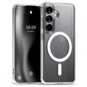 Carcasa Mercury Jelhard cu MagSafe compatibila cu Samsung Galaxy S24, Transparent