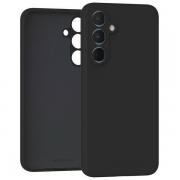 Carcasa Mercury Silicone compatibila cu Samsung Galaxy A55, Negru