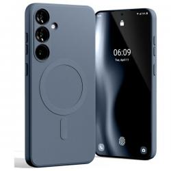 Carcasa Mercury Goospery Semi-Silicone cu MagSafe compatibila cu Samsung Galaxy S24 FE, Sierra Blue