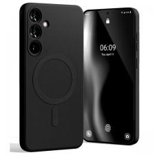 Carcasa Mercury Goospery Semi-Silicone cu MagSafe compatibila cu Samsung Galaxy S24 Plus, Negru