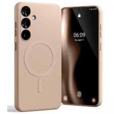 Carcasa Mercury Goospery Semi-Silicone cu MagSafe compatibila cu Samsung Galaxy S24 Plus, Pink Sand