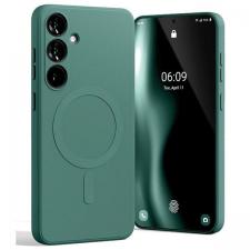 Carcasa Mercury Goospery Semi-Silicone cu MagSafe compatibila cu Samsung Galaxy S24 Plus, Verde