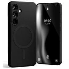 Carcasa Mercury Goospery Semi-Silicone cu MagSafe compatibila cu Samsung Galaxy S24, Negru