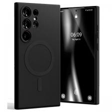 Carcasa Mercury Goospery Semi-Silicone cu MagSafe compatibila cu Samsung Galaxy S24 Ultra, Negru